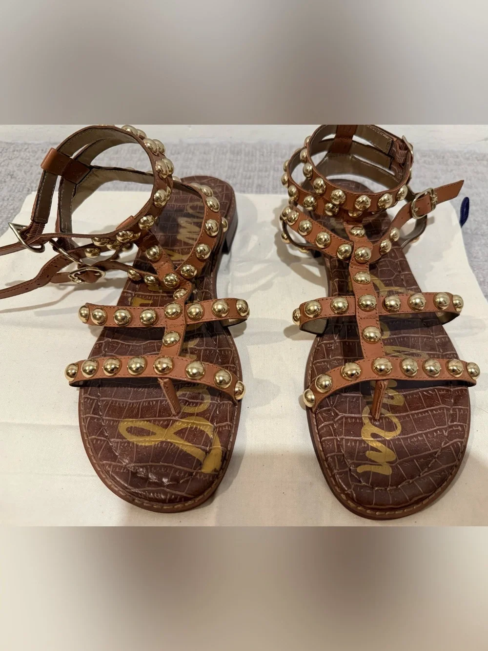 Sam Edelman Eavan Studded Gladiator Sandal Size 8